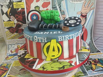 Avengers  - Cake by Sweet Lakes Cakes