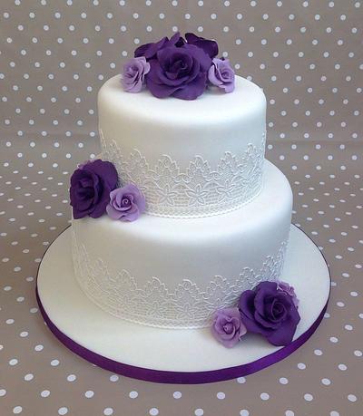 Rose wedding cake - Cake by Kettle and Dragon Cakes