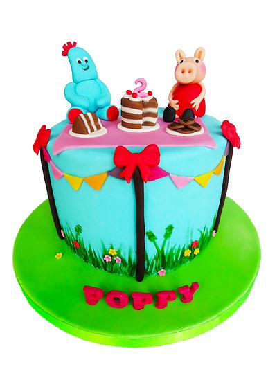 Iggle piggle and peppa pig cake - Cake by Vanilla Iced 