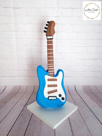 Electric Guitar  - Cake by Ana Crachat Cake Designer 