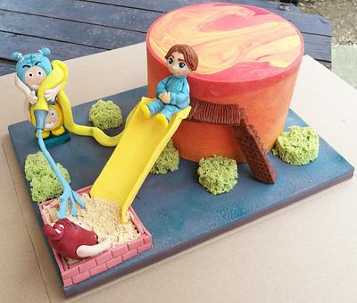 Kids slide cake - Cake by Mira's cake