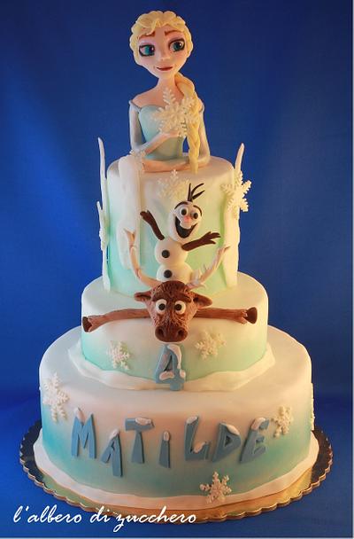 Elsa & Co. - Cake by L'albero di zucchero