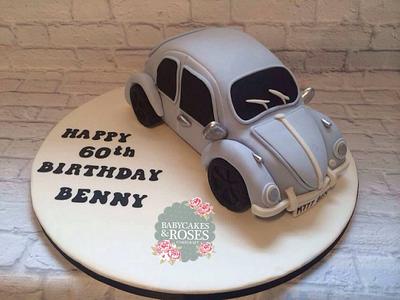 Volkswagen Beetle Car Cake - Cake by Babycakes & Roses Cakecraft