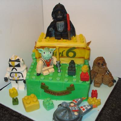 Lego millennium falcon star wars cake - Cake by Eve