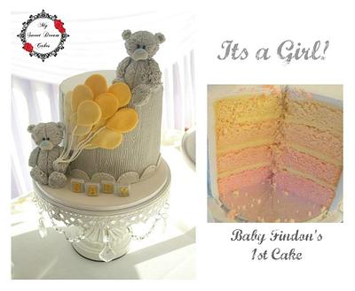 Gender Reveal Cake with Bears - Cake by My Sweet Dream Cakes