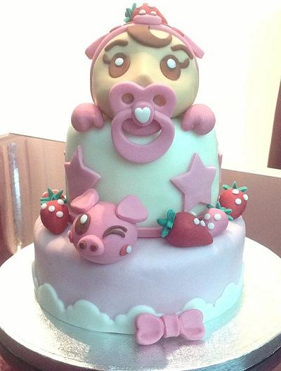 Baby shower cake - Cake by Sarah Kay Sugar
