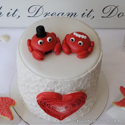 Crabs inlove  - Cake by Fingerlicious Goodies