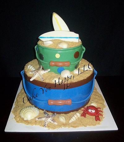 Sand Pails - Cake by Cheryl