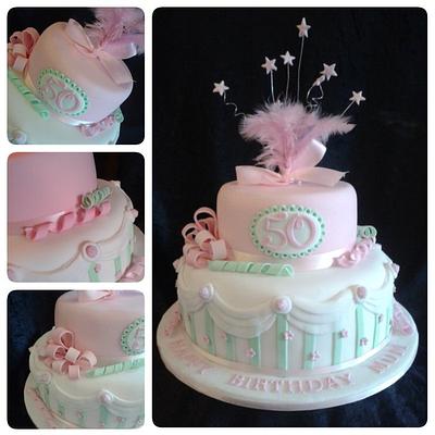 50th birthday surprise  - Cake by Linda's cake studio