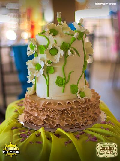 Ruffles and Flowers - Cake by Joy Lyn Sy Parohinog-Francisco