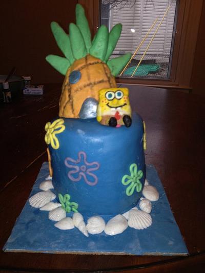 Sponge Bob - Cake by Forgoodnesscakes