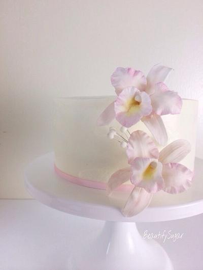 Cattleya sugar orchids  - Cake by Audrey