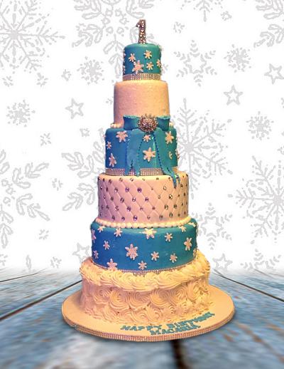Snowflake Tiers - Cake by MsTreatz