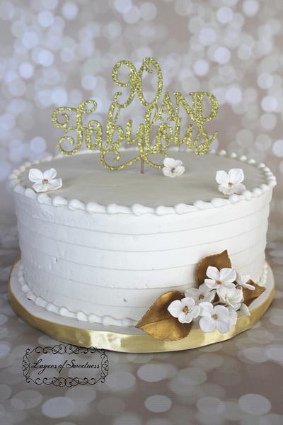 90th birthday celebrating - Cake by Justsweet