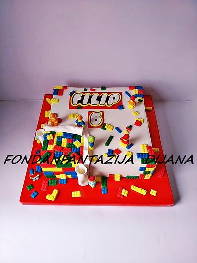 Lego themed cake - Cake by Fondantfantasy