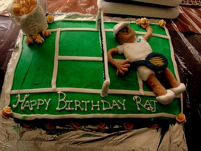 Tennis Player - Cake by Delectable Dezzerts by Amina