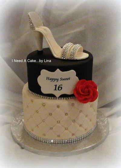 Elegant Sweet 16 - Cake by Lina Gikas