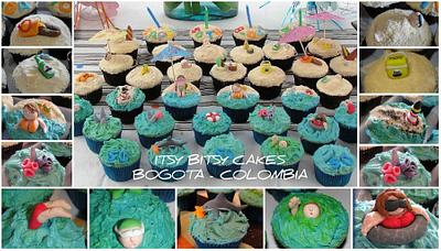 BEACH THEME CUPCAKES - Cake by Itsy Bitsy Cakes