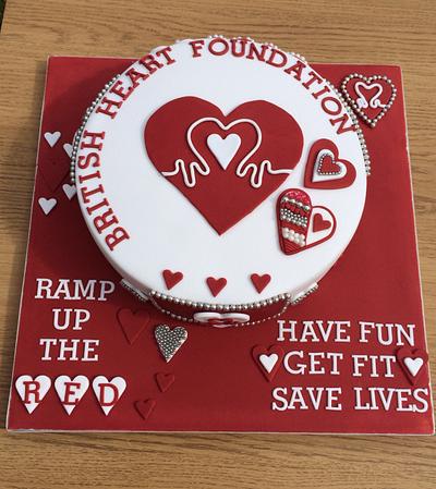 British heart foundation  - Cake by Littlelizacakes