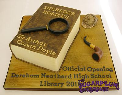 Sherlock Holmes Themed Book Cake - Cake by Sam Harrison