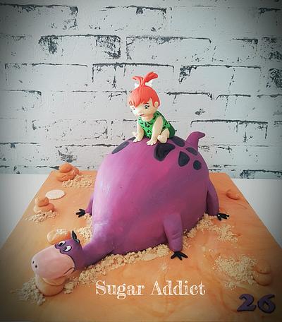 Pebbles & Dino -Flinstones - Cake by Sugar Addict by Alexandra Alifakioti