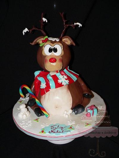 rudolph christmas cake - Cake by BBD