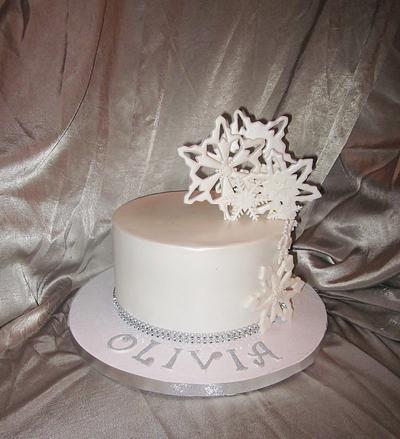 Winter Snowflake Cake - Cake by Mojo3799