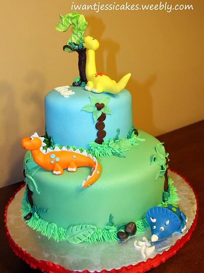 Dinosaur cake - Cake by Jessica Chase Avila