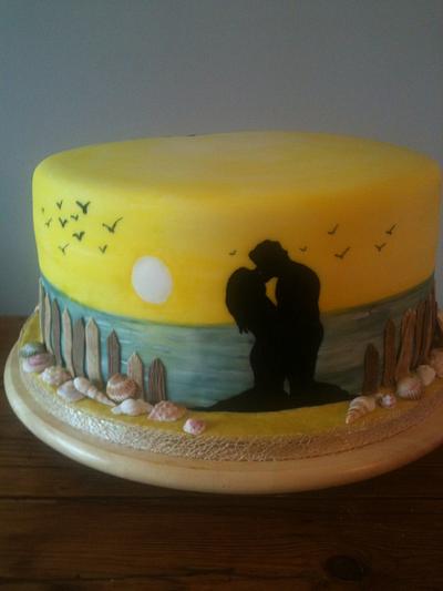 Beach theme Wedding cake. - Cake by lovemuffins by clair