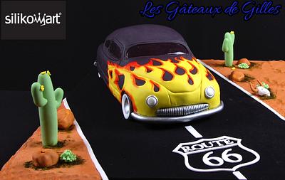 Route 66 Car Cake - Cake by Gilles Leblanc