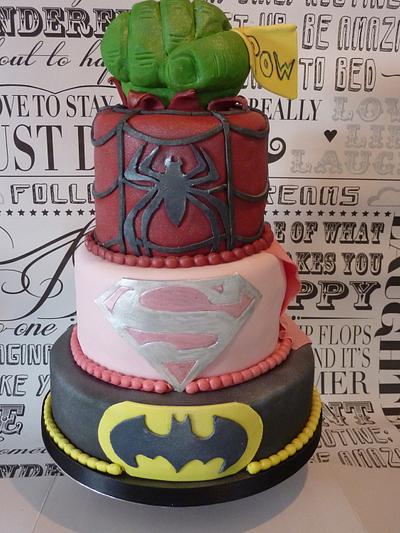 Super hero cake - Cake by Dawn and Katherine