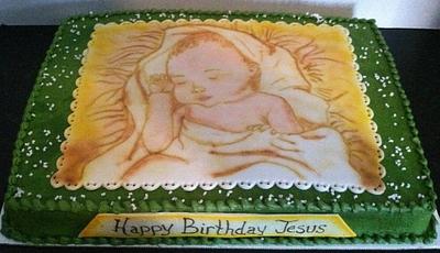happy birthday baby jesus cake