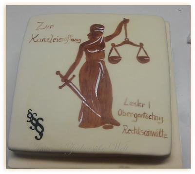 Cake for an opening of a law firm - Cake by Anita