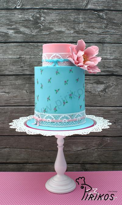 Shabby Chic cake - Cake by Pirikos, Cake Design
