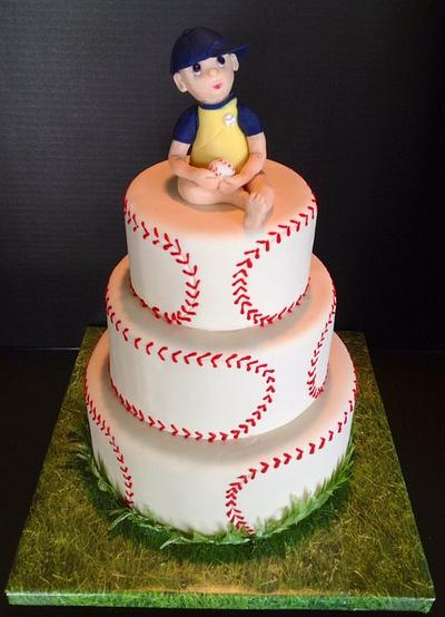 Baseball Baby Shower cake - Cake by The Vagabond Baker