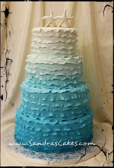 Tiffany Ombre - Cake by Sandrascakes