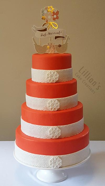 Wedding cake - Cake by Lilly09