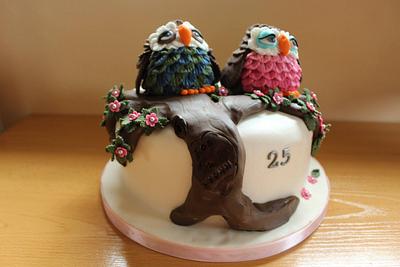 Owl cake - Cake by Becky's Cakes Spain