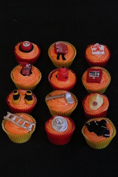 Fire themed cupcakes - Cake by Sue
