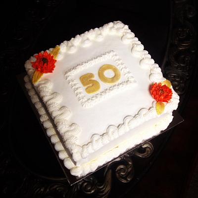 50th Anniversary - Cake by Teresa James