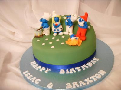 Smurfs Birthday Cake - Cake by Christine