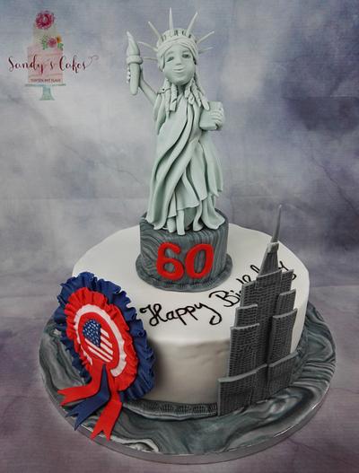 Birthday Cake “Liberty“ - Cake by Sandy's Cakes - Torten mit Flair