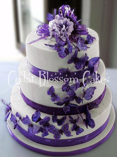 Butterfly wedding Cake - Cake by ozgirl39