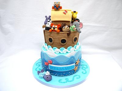 Noah's Ark Christening Cake! - Cake by Natalie King