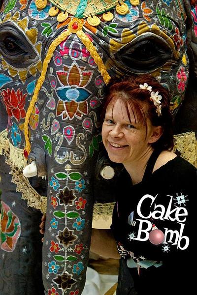 Cake bomb indian elephant  - Cake by Dawn Butler 