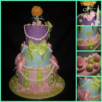 Pretty Bows & Flowers - Cake by Copy Cat Cakes