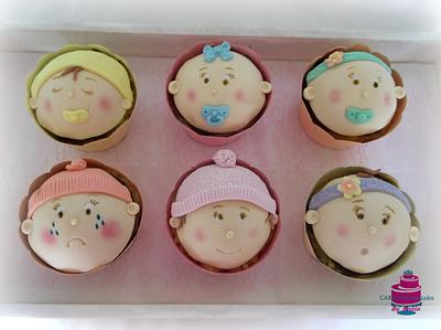 Baby Face Cupcakes - Cake by CakesByPaula