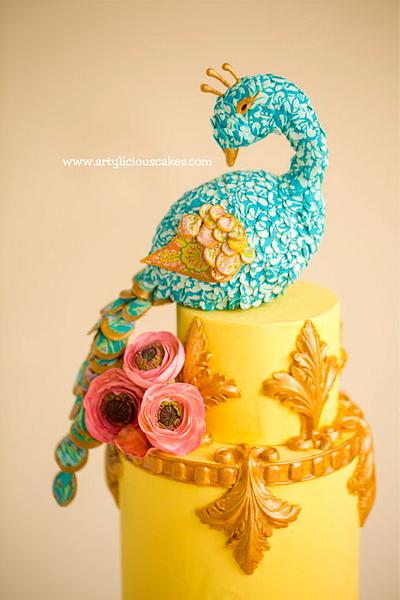 Peacock, Lucks Contest - Cake Central - Cake by iriene wang