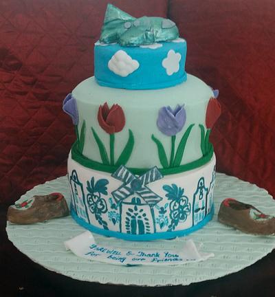Holland Themed Farewell cake  - Cake by CAKE RAGA