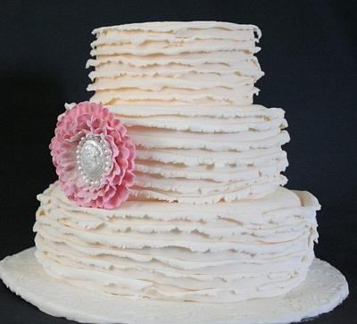Vintage frill cake - Cake by Sue